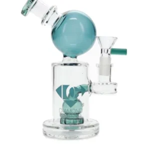 8″ Sphere Bubble Showerhead Perc Dab Rig Diamond Glass