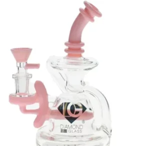 6″ Incycler Dab Rig Diamond Glass