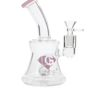 7″ Hammer Perc Dab Rig Diamond Glass