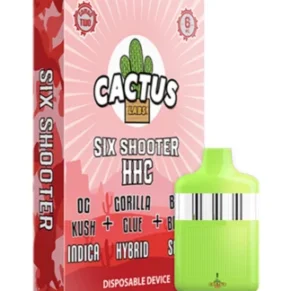 OG Kush | Gorilla Glue | Bruce Banner Cactus Labs Six Shooter HHC Disposable