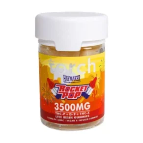 Rocket Pop Torch Haymaker Blend Live Resin Gummies 3500mg