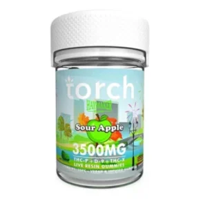 Sour Apple Torch Haymaker Blend Live Resin Gummies 3500mg