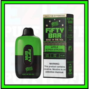 Apple Super Strudel - FIFTY BAR - MADE IN USA by Beard Vape - 6500 Puff Disposable