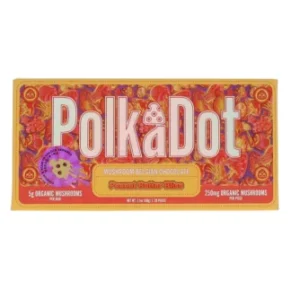 Peanut Butter Bliss PolkaDot Magic Mushroom Belgian Milk Chocolate 250mg