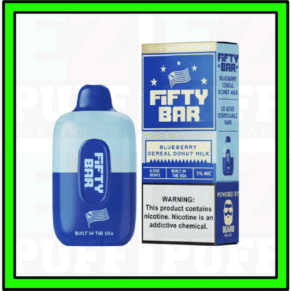 Blueberry Donut Cereal Milk - FIFTY BAR - MADE IN USA by Beard Vape - 6500 Puff Disposable