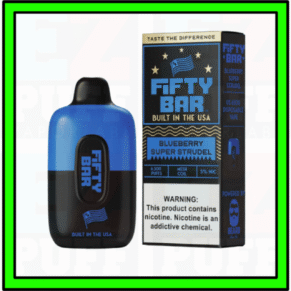 Blueberry Super Strudel - FIFTY BAR - MADE IN USA by Beard Vape - 6500 Puff Disposable
