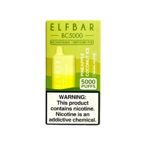 Elf Bar 5000 Disposable Vape - Pineapple Coconut Ice