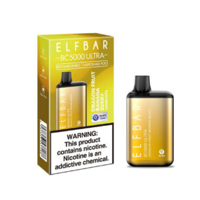 ELF BAR ULTRA 5000 Disposable Pod Device - 5000 Puffs - Integrated 650mAh Battery - Dragon Fruit Banana Berry