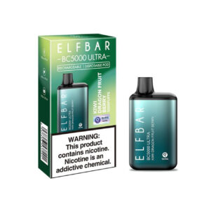 ELF BAR ULTRA 5000 Disposable Pod Device - 5000 Puffs - Integrated 650mAh Battery - Kiwi Dragon Fruit Berry