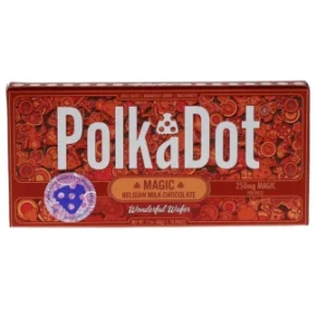 Wonderful Wafer PolkaDot Magic Mushroom Belgian Milk Chocolate 250mg