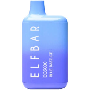 Blue Razz ICE Elf Bar BC5000 - 5% Nicotine Level - 5000 Puffs - Rechargeable